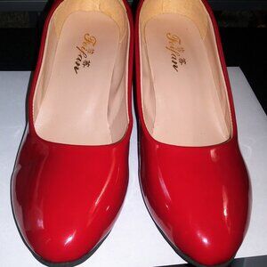 Feifan Asian size 40 / USA size 8 red shoes